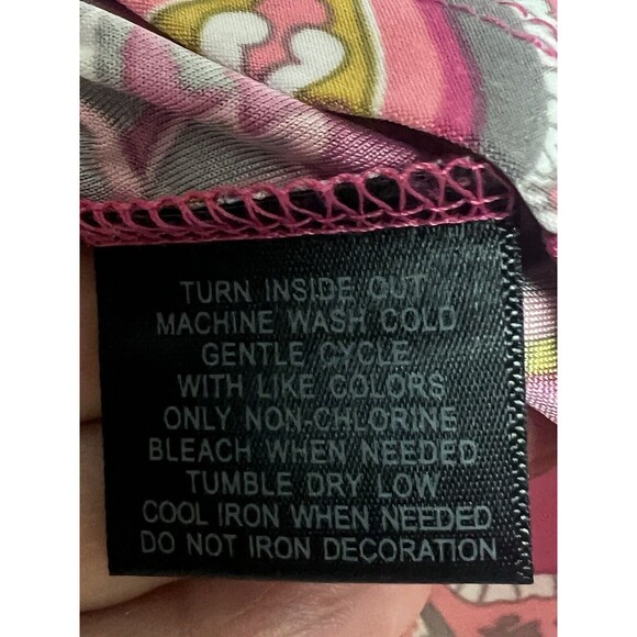 Womens International Concepts Pink Paisley Sleeveless Tank Keyhole Neck Petite S - Picture 8 of 8